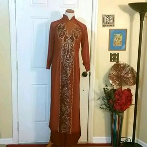 Dress with matching pants